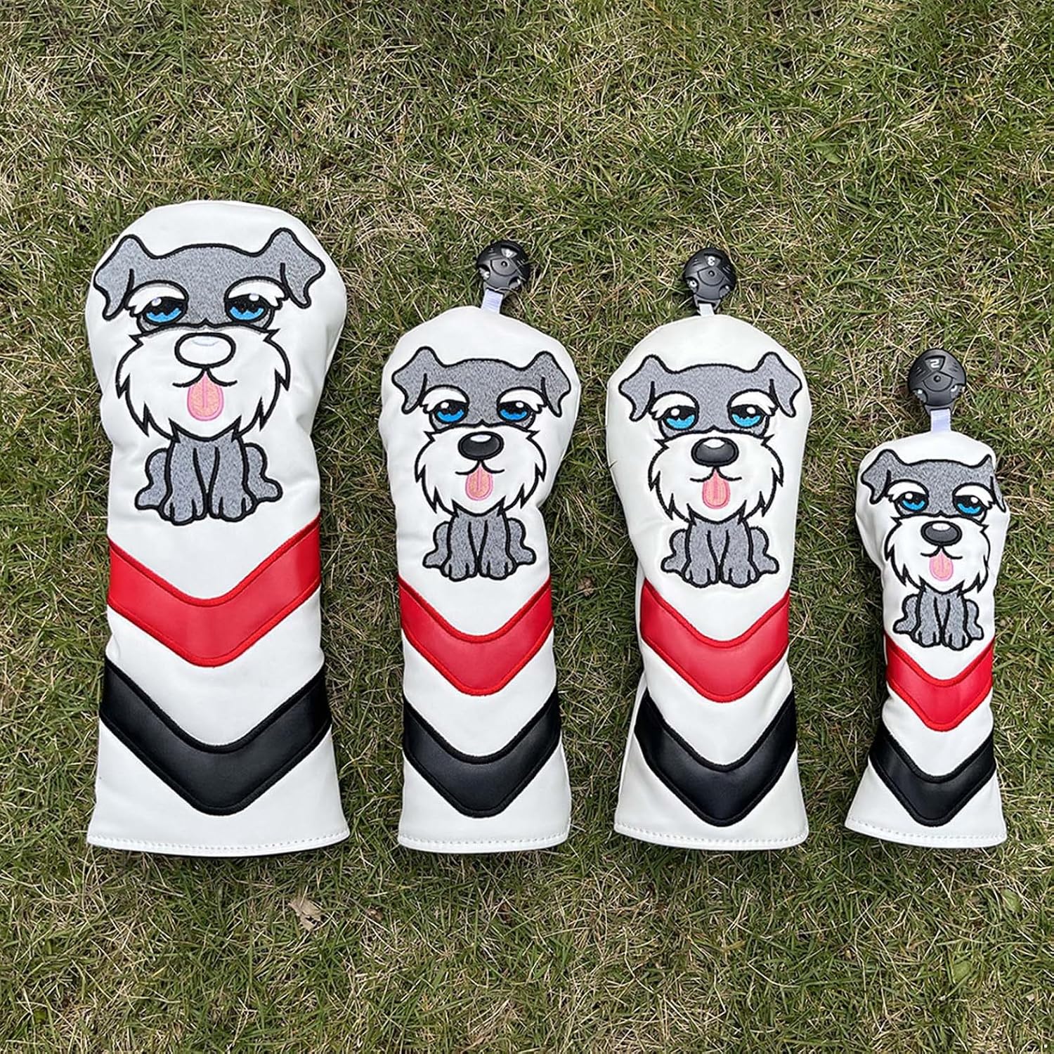 Hedmy Adorable Dog Pattern Golf Fairway Wood Head Cover Soft Protector