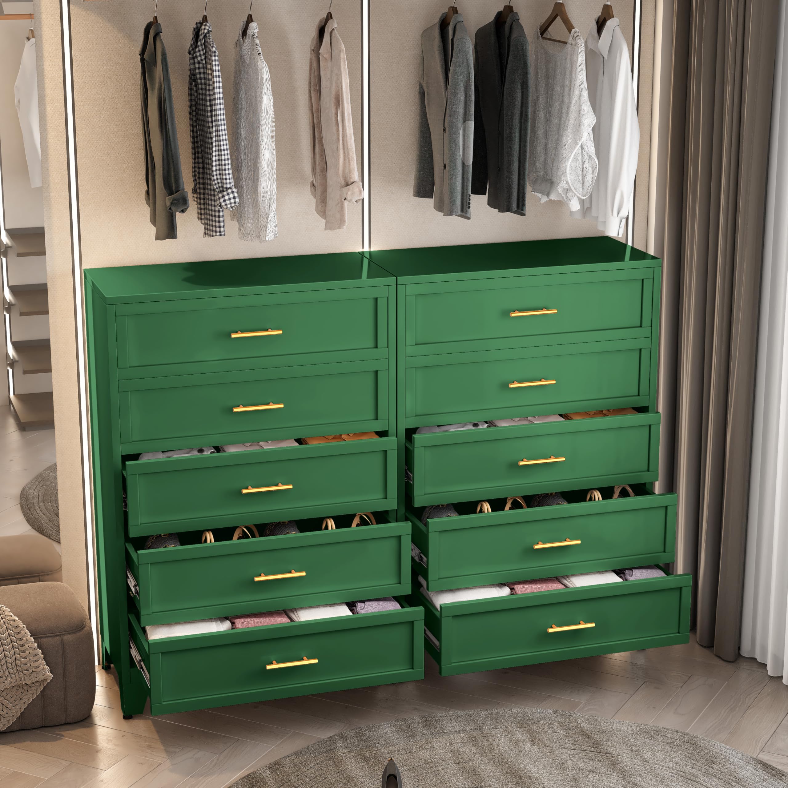 Amazon.com: AUEYTVR Metal Dresser for Bedroom Tall Green Dresser, Chest of Drawers for Bedroom with Large Storage Space for Living Room, Hallway, Entryway, Home Office (Green, 5 Drawers) : Home & Kitchen Amazon.com: AUEYTVR Metal Dresser for Bedroom Tall Green Dresser, Chest of Drawers for Bedroom with Large Storage Space for Living Room, Hallway, Entryway, Home Office (Green, 5 Drawers) : Home & Kitchen