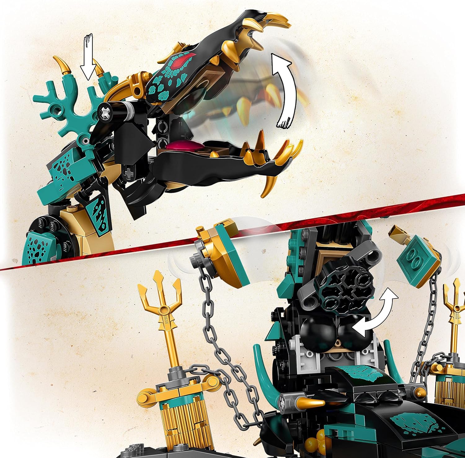Lego 71755 NINJAGO Temple of The Endless Sea Building Toy, Underwater Playset with Ninja Kai Minifigure, Gifts for 9 Plus Year Old Boys & Girls