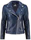 Biker Style Vintage Leather Jacket Women - Casual Fashion Motorcycle Zip-Up Lightweight Coat Collar Women Leather Jacket