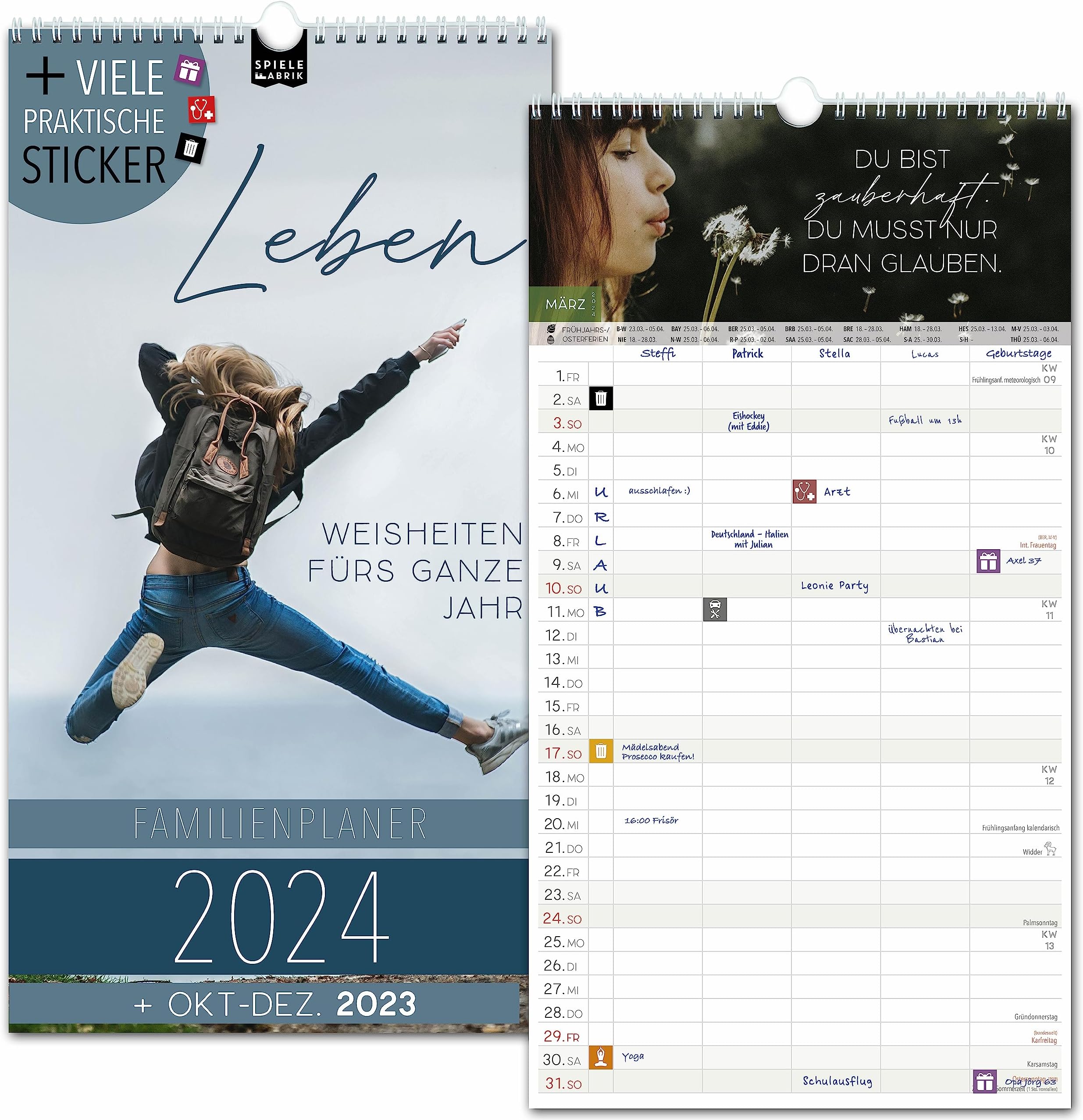 Familienplaner 2025 Zum Selbstgestalten - DIY Fotokalender Mit 3 Spalten