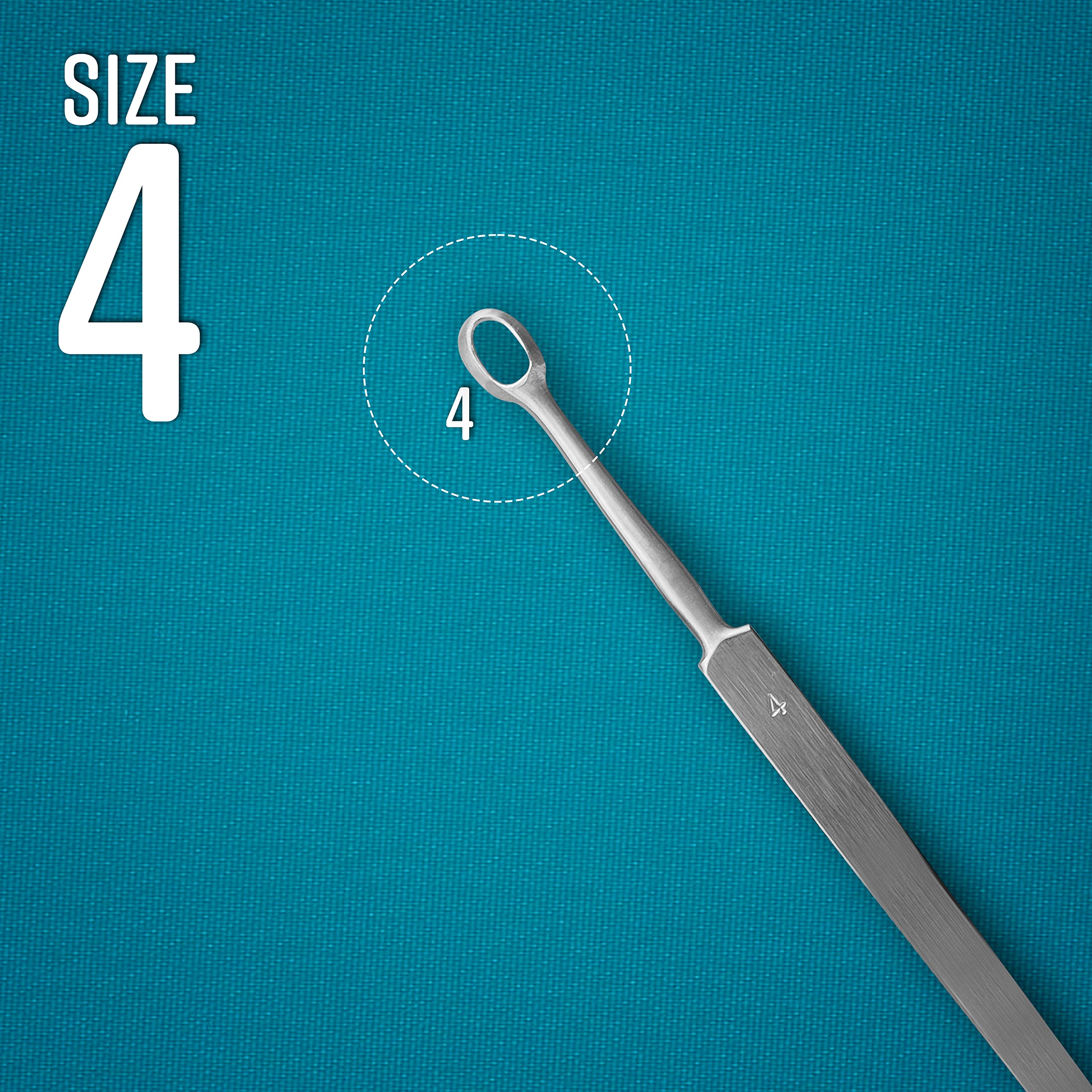 SURGICAL ONLINE 6 Pcs Set Fox Dermal Curettes Surgical ENT Medical Instruments 1, 2, 3, 4, 5, 6 mm — Amazon image 6