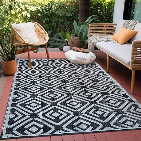 YEARNING Patio Rug Waterproof