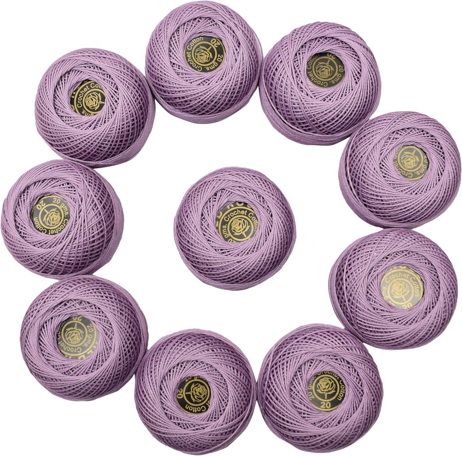 Red Rose Crochet Threads Tatting Knitting Crafting Roll Balls Hand Embroidery