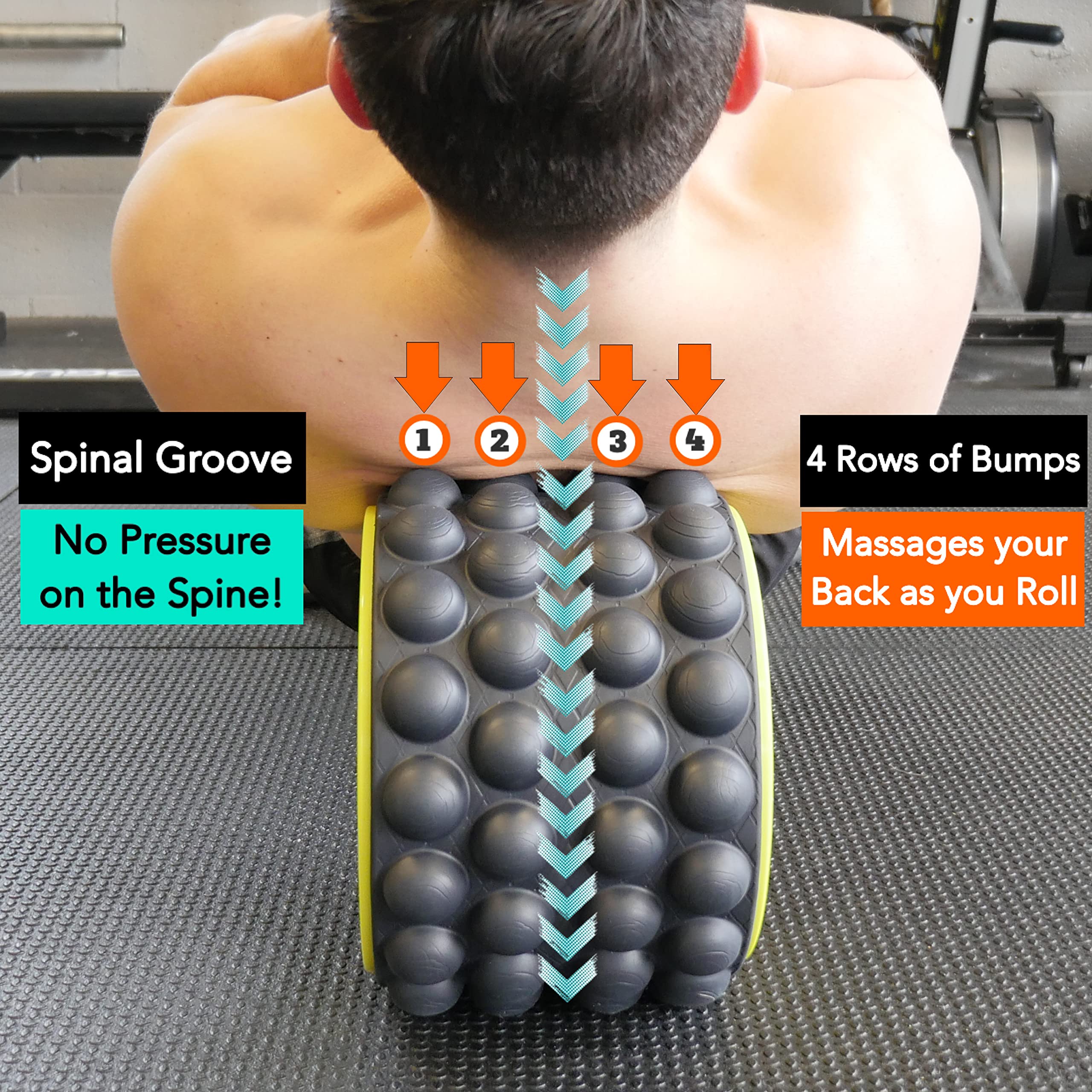 Acumobility Back Roller for Back Pain, Back Cracker for Back Pain, Foam