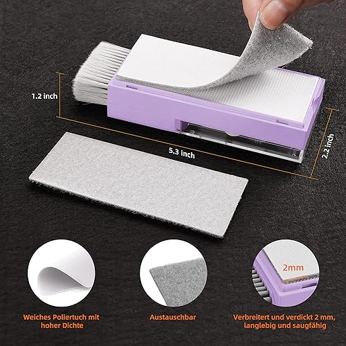 Miniatura 7 de Kit limpiador de teclado de pantalla para laptop, herramienta de limpieza electrónica 10 en 1 para MacBook iPad iPhone Pro, teléfono celular,