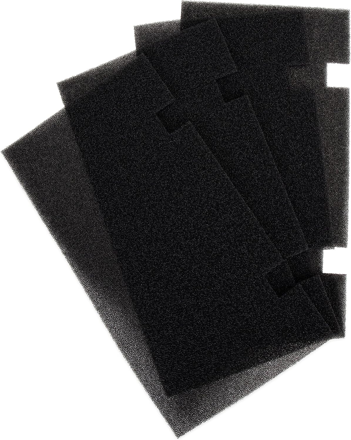 Camco RV A/C Air Filter Replacements | Compatible with Dometic Ducted Return Air Assemblies Requiring a 7-11/16-inch x 14-1/8-inch Grille | Contains (4) Air Filters, Black (40408) (Pack of 2)