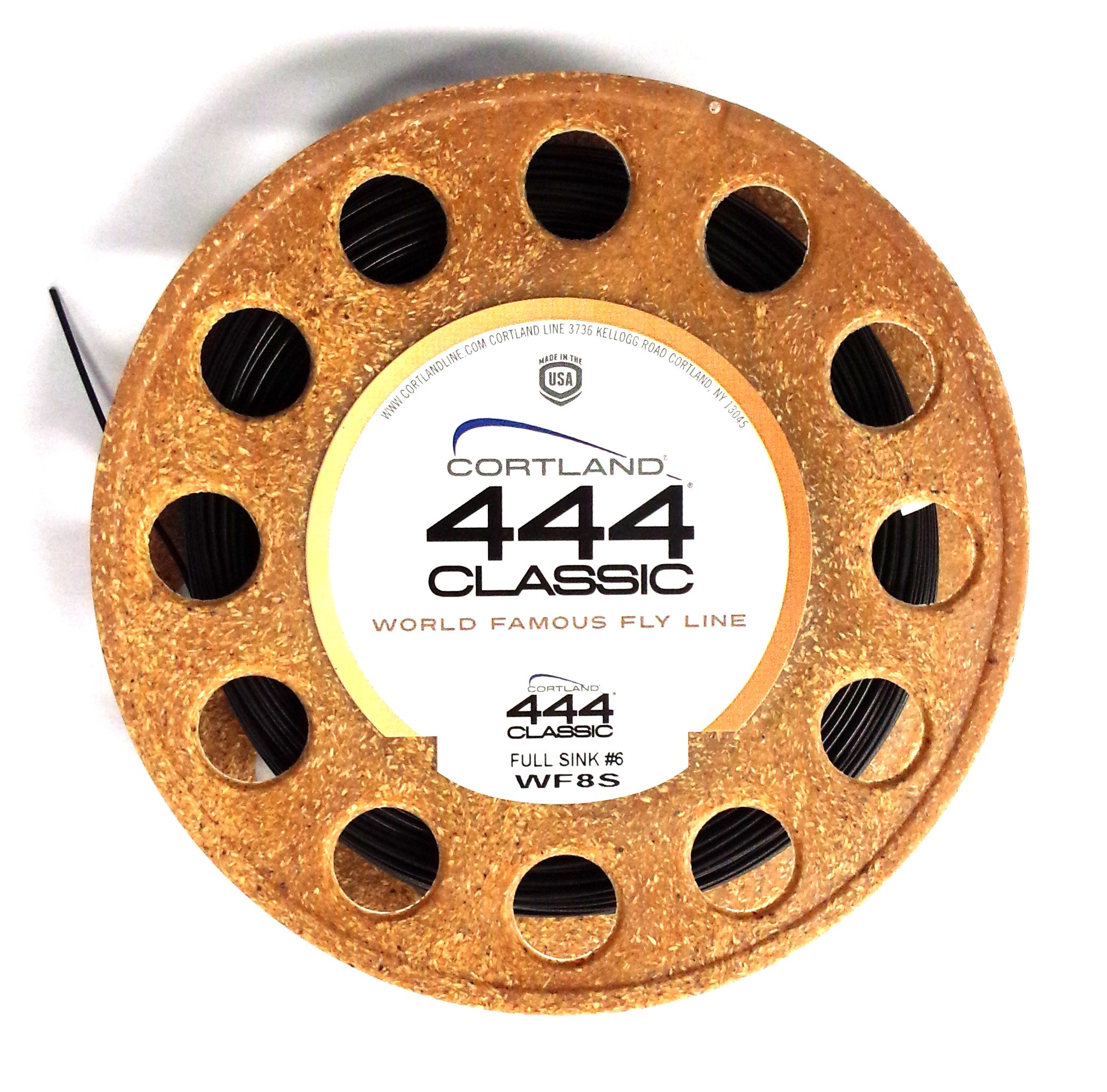 Cortland Line WF8/S Full Sinking Fishing Line, Black