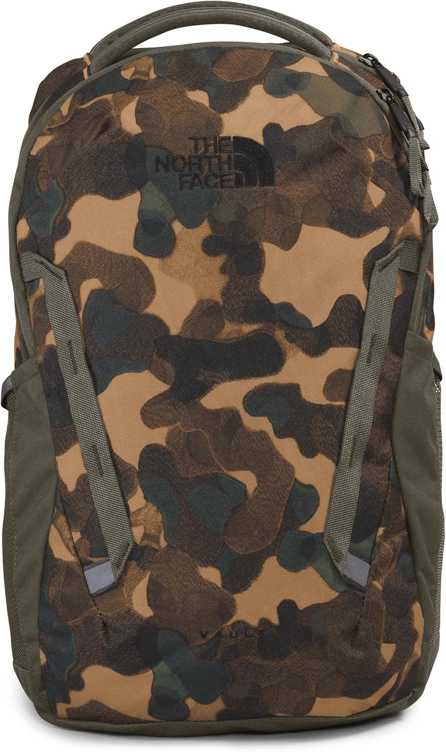 THE NORTH FACE Vault Everyday Laptop Backpack, Utility Brown Camo Texture Print/New Taupe Green, One Size THE NORTH FACE Vault Everyday Laptop Backpack, Utility Brown Camo Texture Print/New Taupe Green, One Size