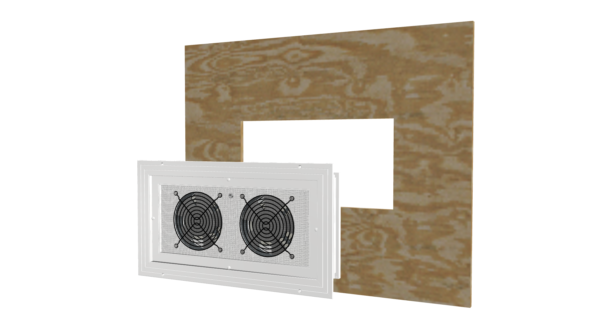 Ventilador extractor de ventanilla Hopper 1608 para ventanas de bloques de vidrio, sótanos, cobertizos, cabañas, casas pequeñas y garajes miniatura 7