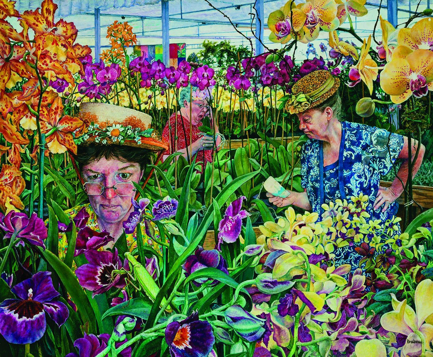 Orchids with Mantis 1000 Piece Jigsaw Puzzle by SunsOut