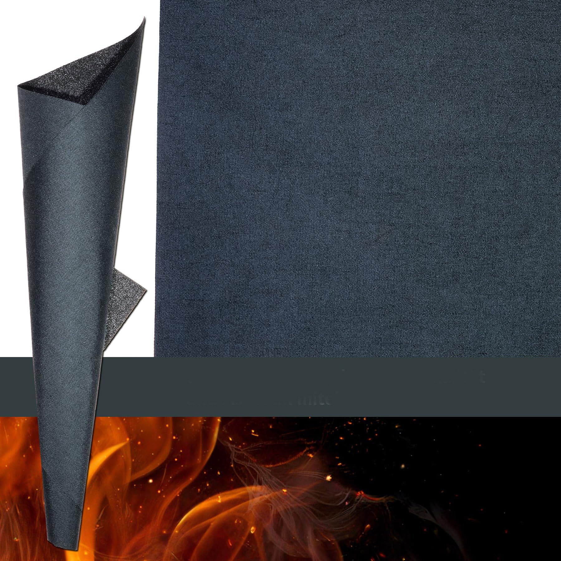 FireMat Feuerfeste Unterlage – Brandschutzunterlage für Elektrogeräte, Kaffeemaschine & Mikrowelle, Kochunterlage für Induktionsherd, rutschfest, (Silk Edition 25x25cm)