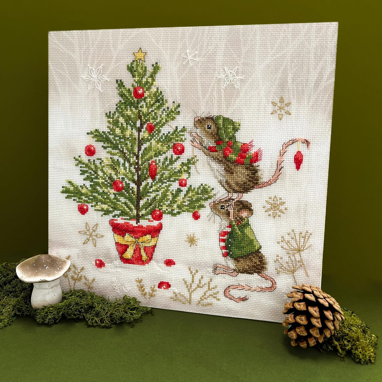 Bothy Threads Counted Cross Stitch Kit - Decorating Double Act