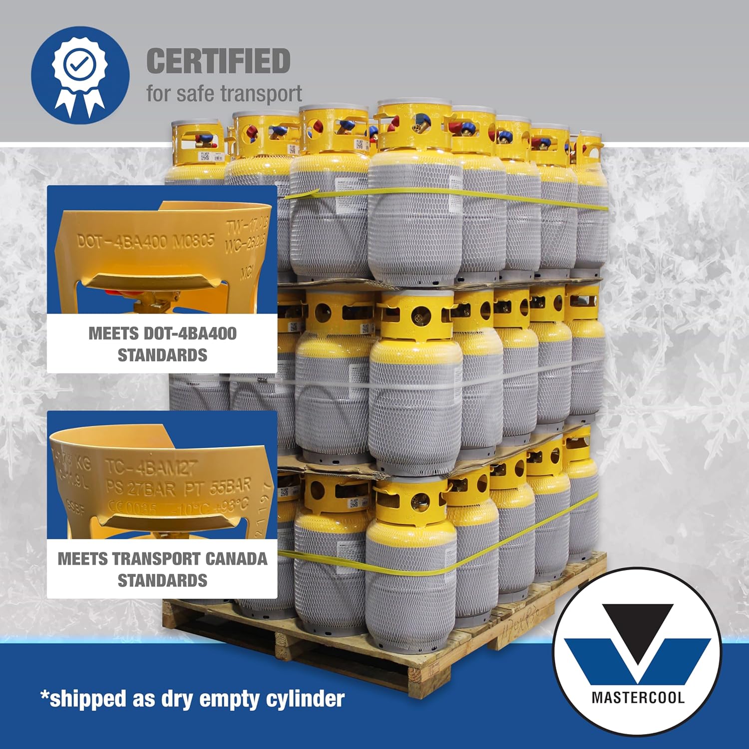 Nádrže Mastercool 66011 s certifikacemi DOT a Transport Canada