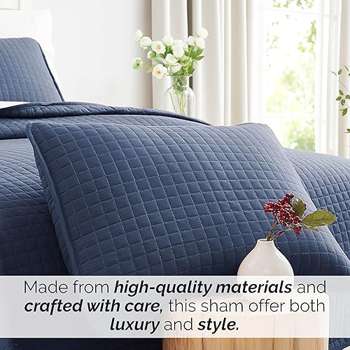 Vista 31 de Fundas Southshore Fine Linens Vilano Springs, para almohada, acolchadas, Microfibra, Pizarra, 20" x 36" 01 - Blanco brillante