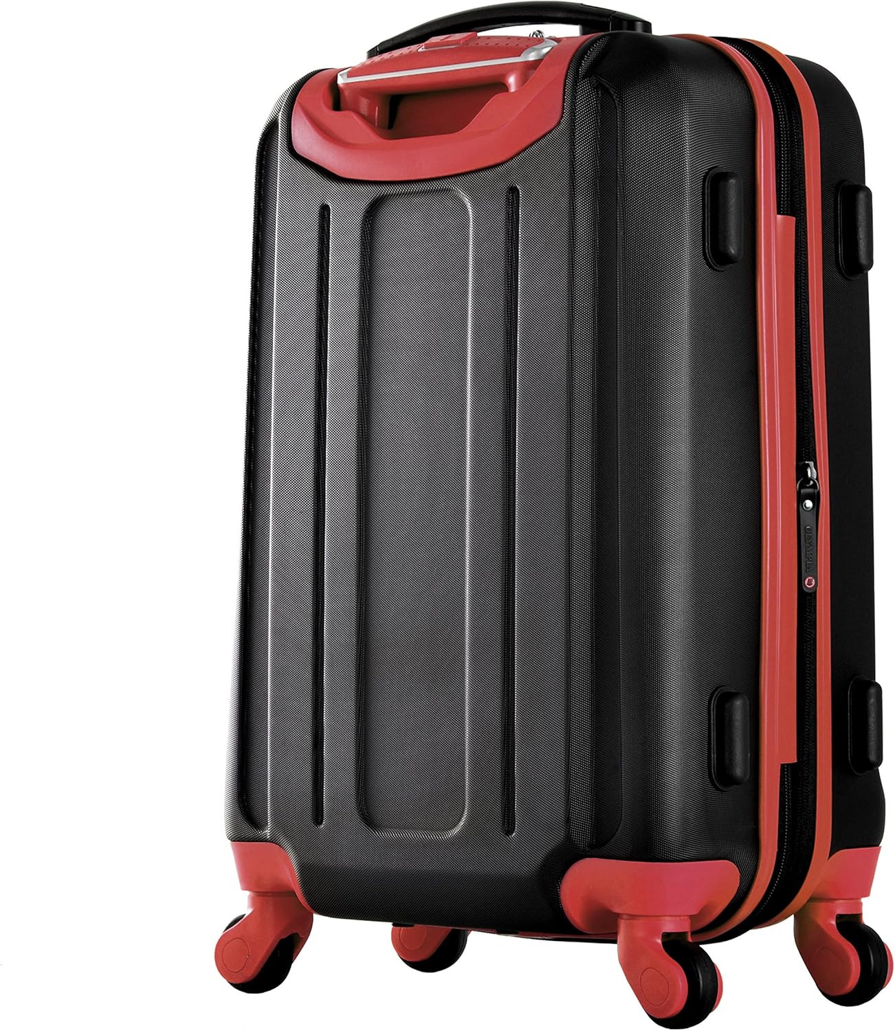  | Olympia Apache Ii 21" Carry-on Spinner, BLACK+RED, One Size | Carry-Ons