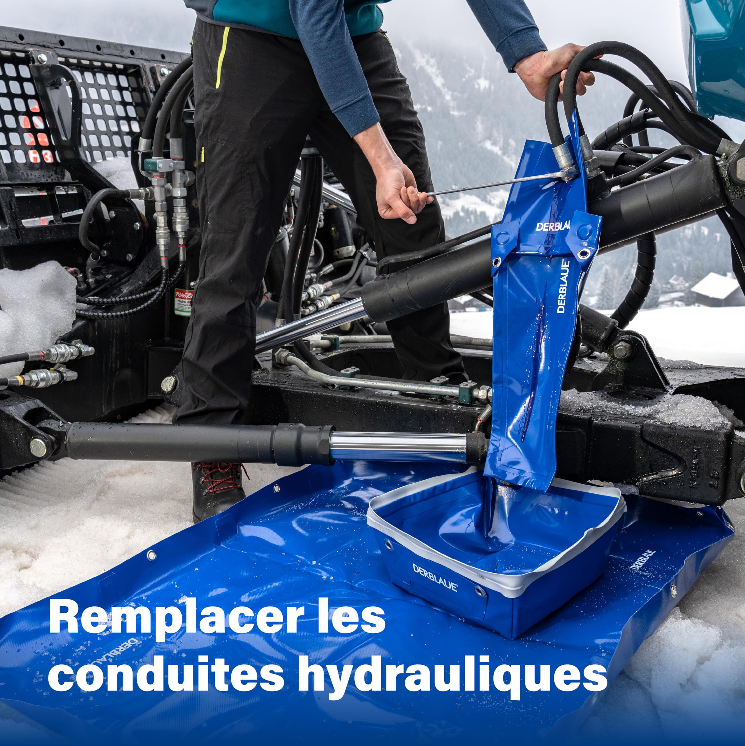 DERBLAUE® Kit de Service – Systèmes de récupération de liquides hautement flexibles – pour la récupération et le pompage des liquides dans les domaines de la construction