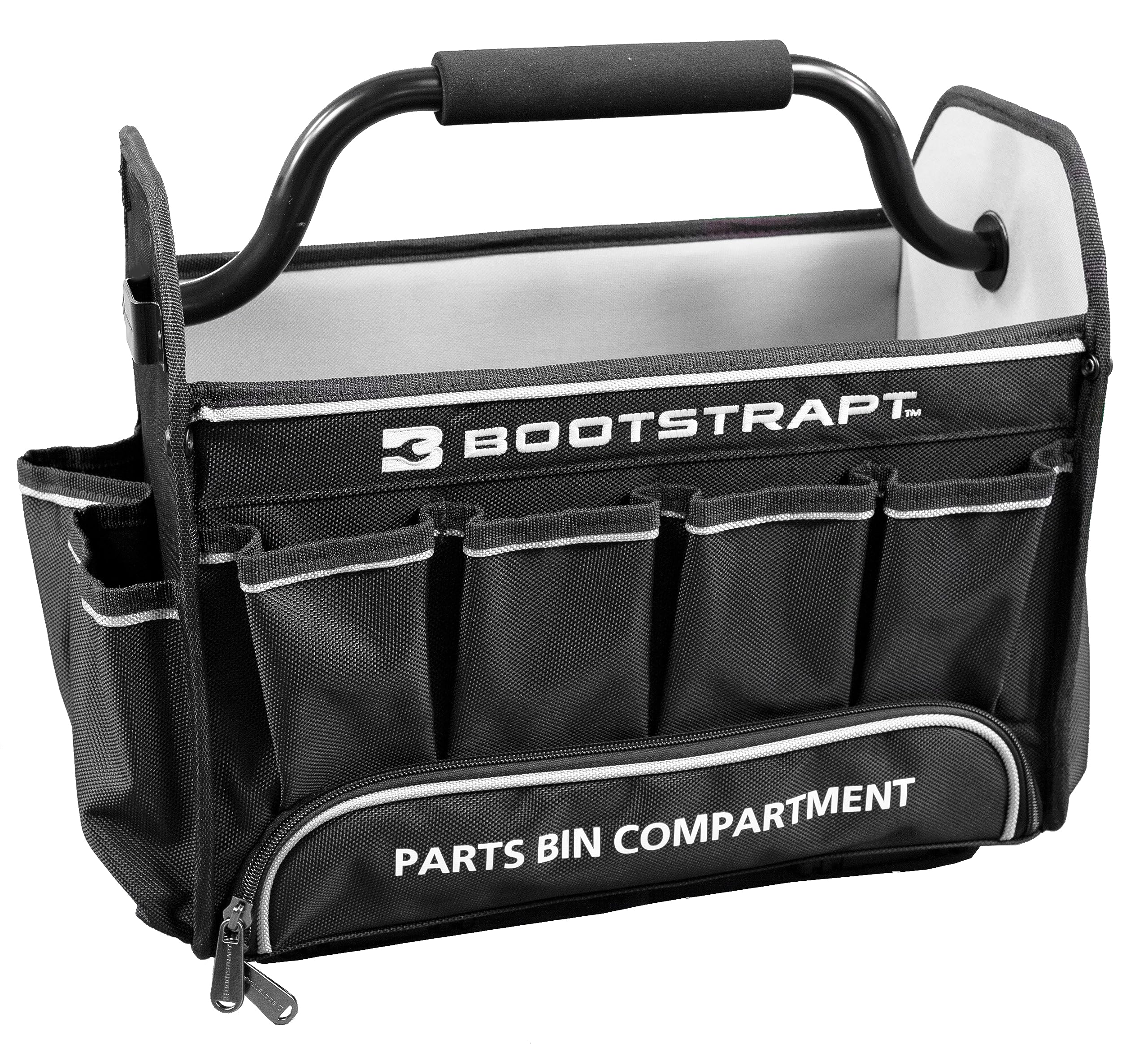 Bootstrapt 15 in. Contractor's Tote Bag with Integrated Parts Bin Compartment