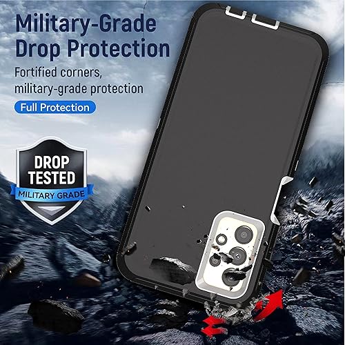 Miniatura 4 de YmhxcY Funda para Samsung Galaxy A13 4G-5G con película a prueba de explosiones 2 unidades y película protectora de pantalla de lente de cámara 2