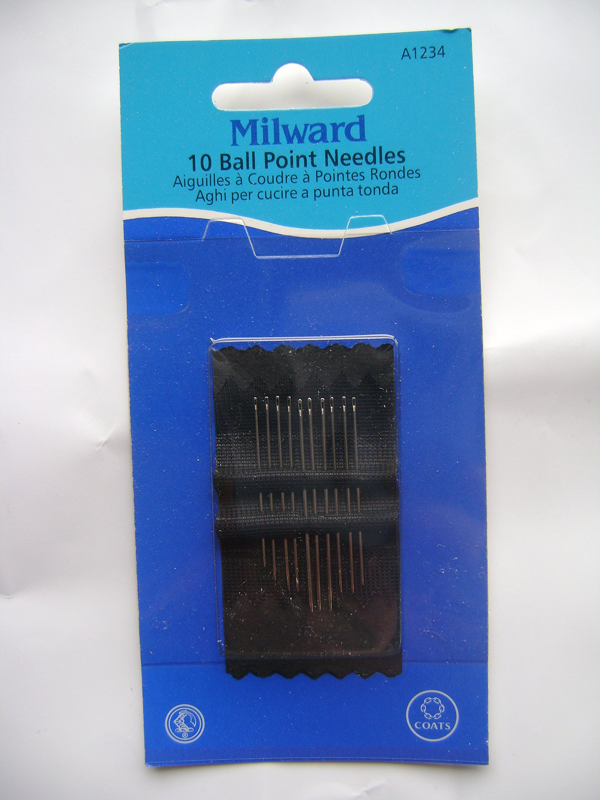 Milward Hand Sewing Needles - 10 Ball Point MADE IN ENGLAND