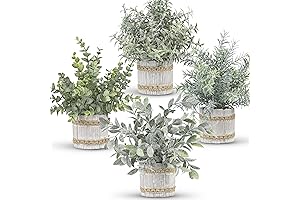 Der Rose Mini Artificial Plants for Bedroom Farmhouse Decor