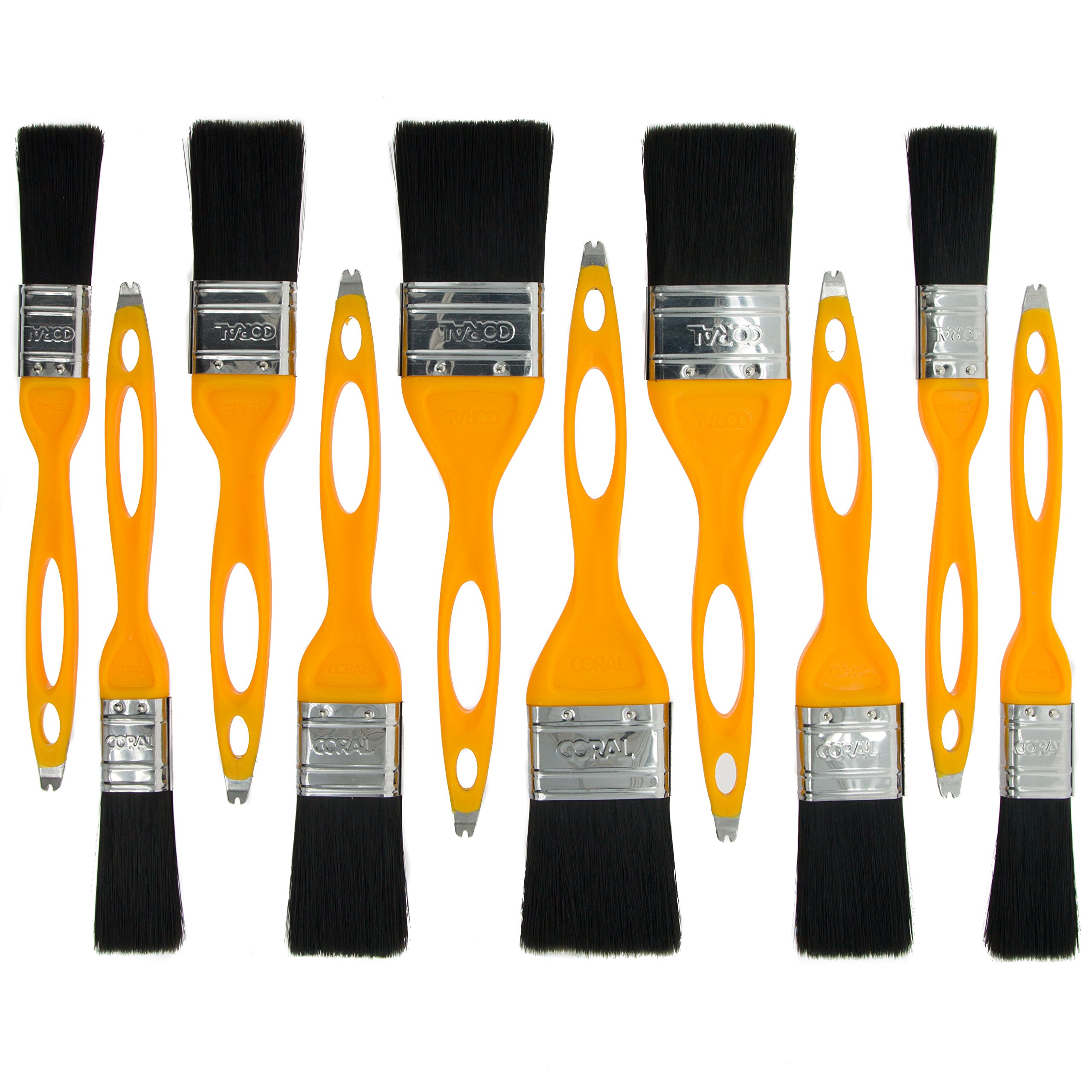 Coral Tools 31459 Hybrid Straight Edge Paint Brush, Assorted