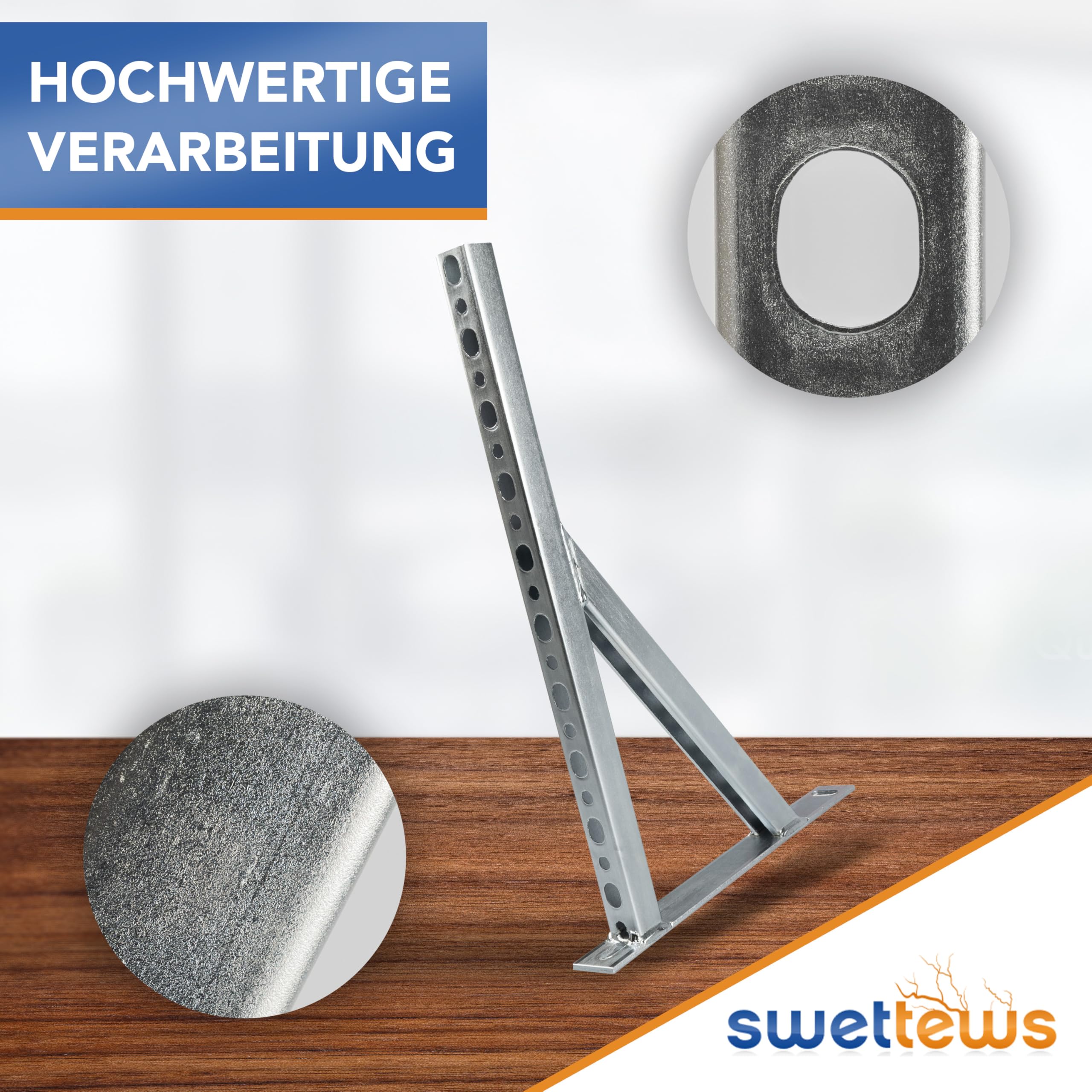 Schienenkonsole 400 bis 700 mm Wandträger Auslegerkonsole Schwerlastträger Träger (400 mm) von swettews