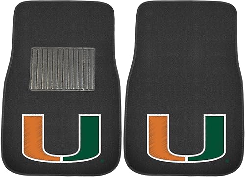 Vista 40 de FANMATS NCAA - Juego de 2 alfombrillas bordadas con logotipo del equipo unisex para adultos Negro