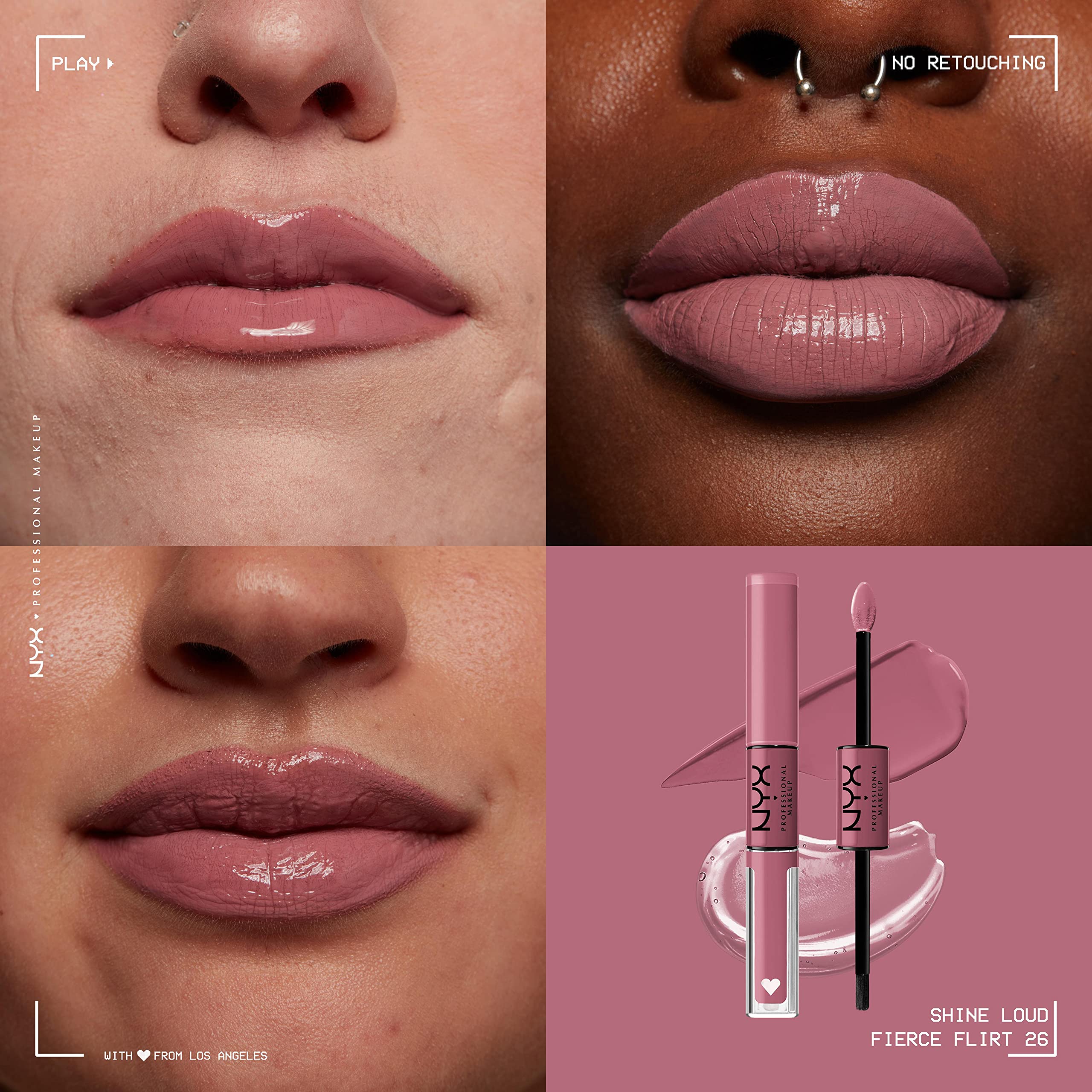 NYX Professional Makeup Lip Gloss, High Pigment, Long Lasting Lip Shine, No Transfer, Shine Loud, Glass Shine, Upto 16H Wear - Image 3