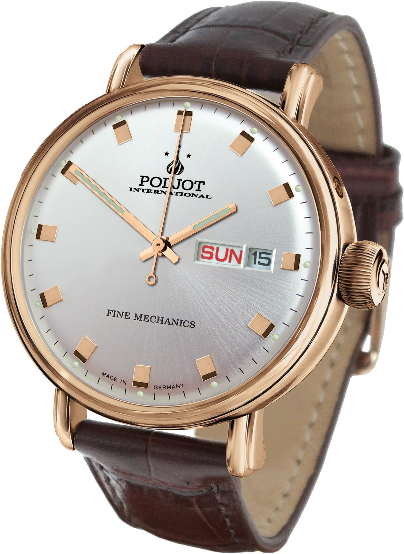 Poljot International "New Yaroslavl" Mechanical Russian Gents Watch Brown Leatherband