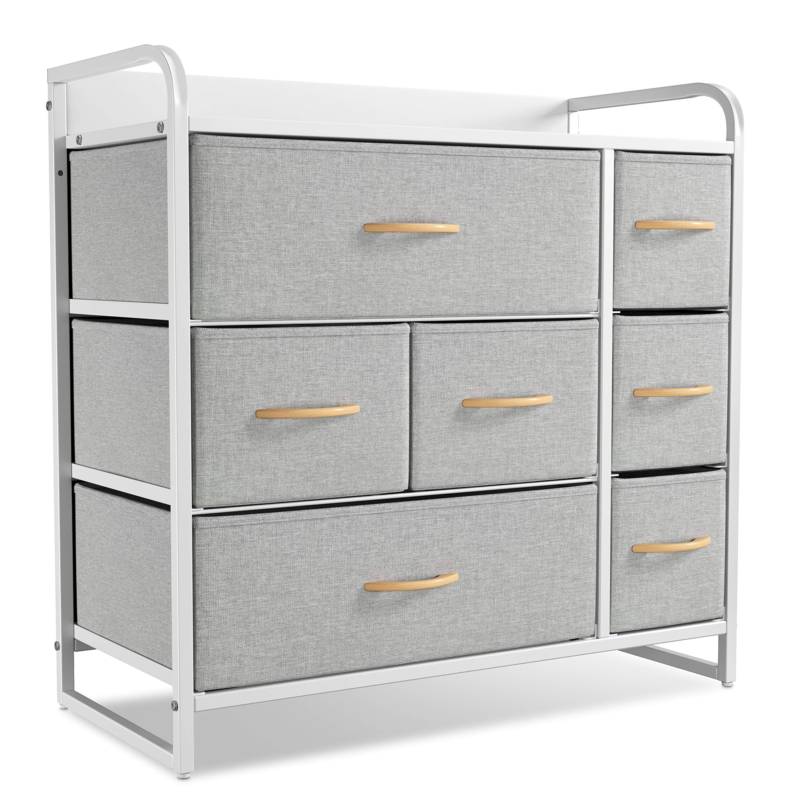 Buy CubiCubi Dresser for Bedroom, Grey Fabric Dresser Organizer for