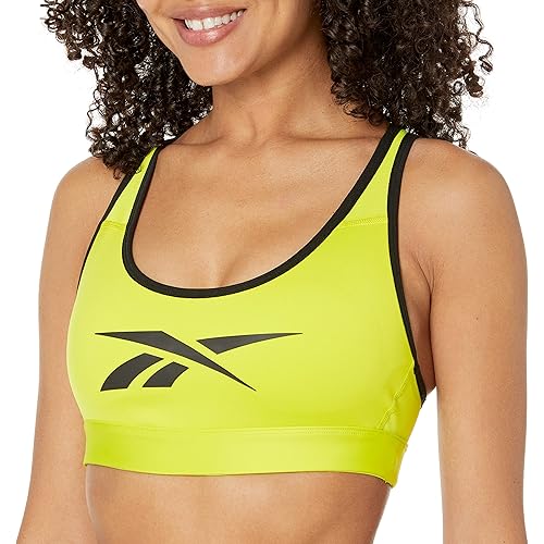 Reebok Women's Lux Racerback Sports Bra, Medium Support