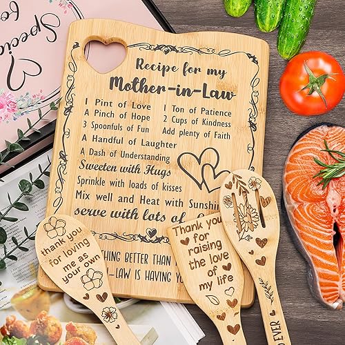 Miniatura 5 de Regalos para suegra  Regalos de cumpleaños para suegra de nuera, juego de tabla de cortar para suegra, regalo ideal para el día de la madre, regalo