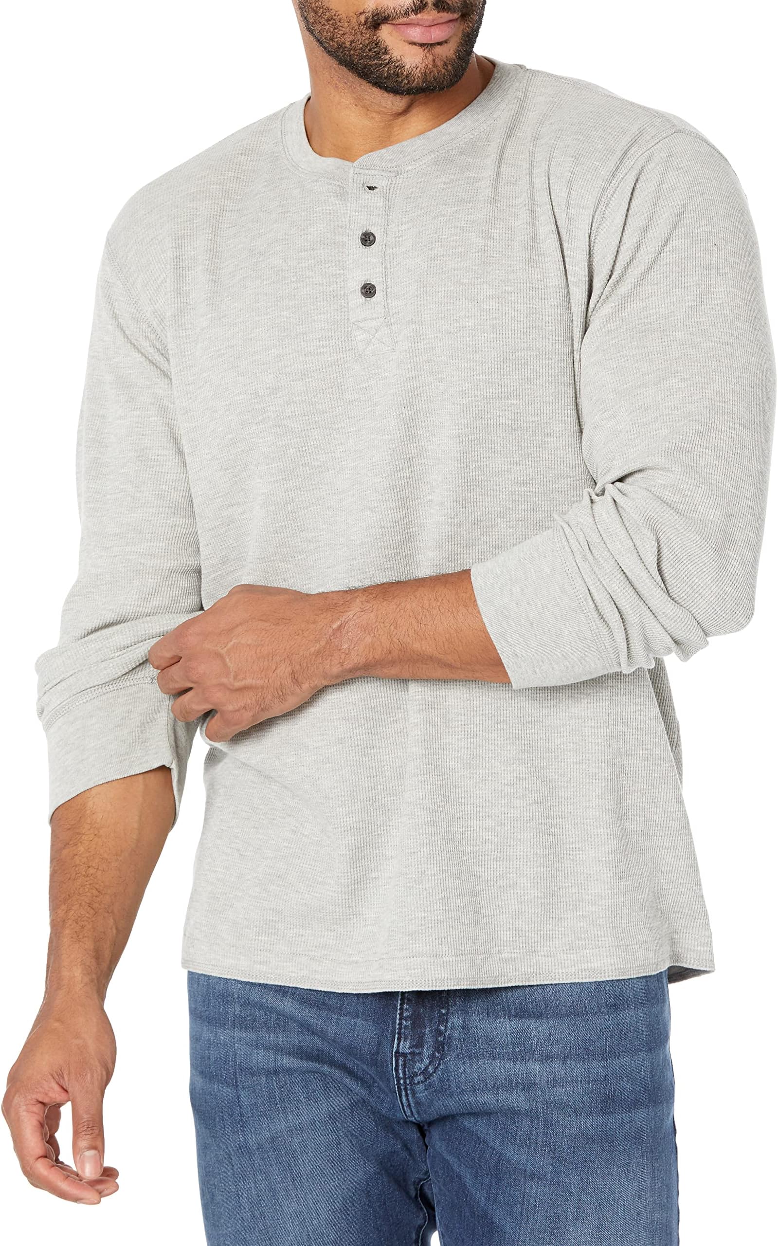 Wrangler Authentics Men's Long Sleeve Waffle Henley