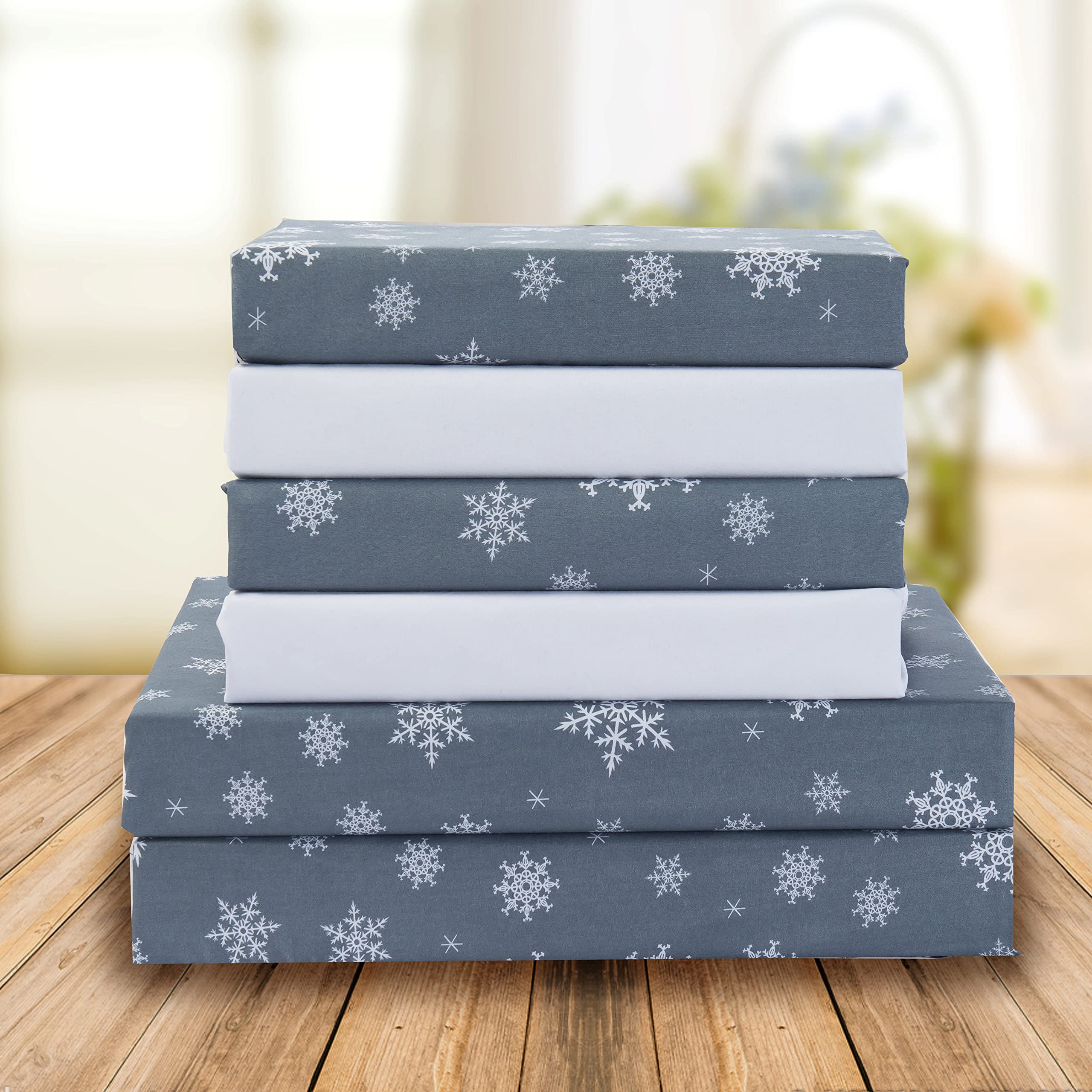 Elegant Comfort Luxury Soft Bed Sheets Holiday Pattern 1500 Premium Hotel Quality Microfiber - Image 2