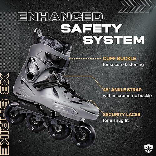 Miniatura 3 de Flying Eagle X3 Shrike Freeskates - Patines en línea agresivos para hombres y mujeres, patines en línea para adultos, patines de patinaje para