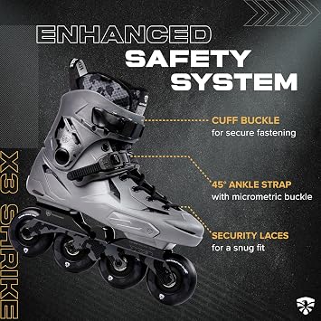 Flying Eagle X3 Shrike Freeskates - Aggressive Inline Skates for Men & Women, Adult Roller Skates Inline, Roller Skate, Skating Shoes for Outdoor, Rollerskates Adult