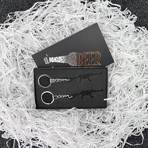 Miniatura 4 de Abrebotellas de fibra de carbono con llavero de metal, paquete de 2, llavero ultraligero para campañas al aire libre, bar, restaurante, abrelatas