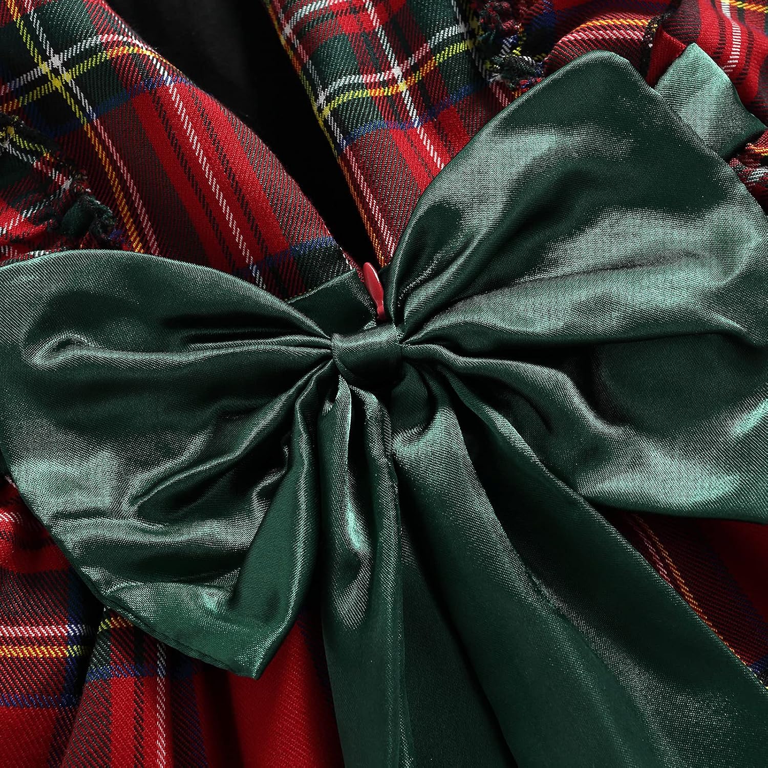 Toddler Baby Girl Christmas Dress Buffalo Plaid Tulle Tutu Skrit Princess Dress Xmas Clothes Outfit for Kids 3M-7T
