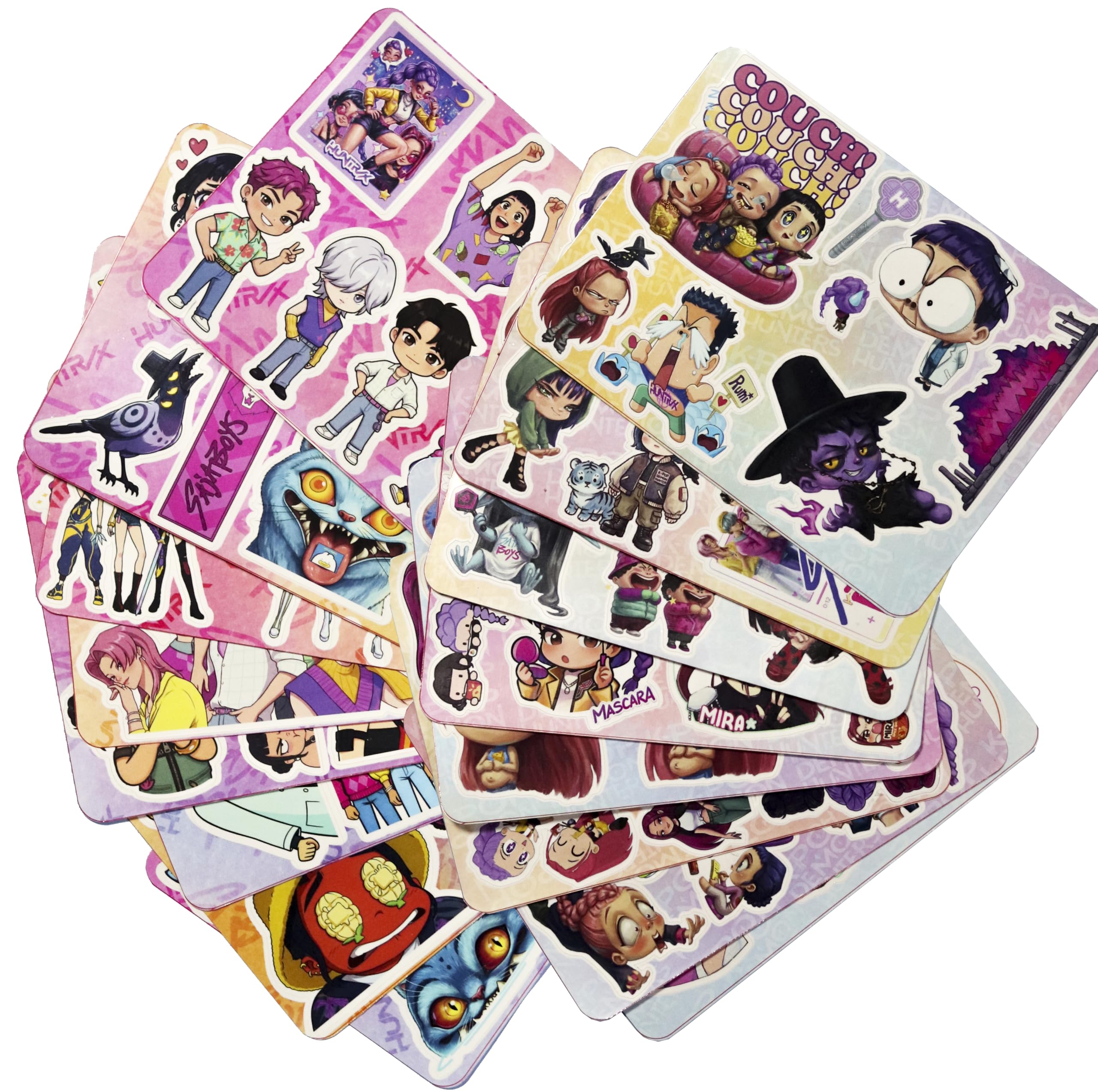 K-Pop Inspired Hunter Sticker Pack | 100+ pcs Dark Idol Demon Aesthetic Paper Stickers for Notebook, Journal, Laptop, Crafts and pooky Gifting-picture-13