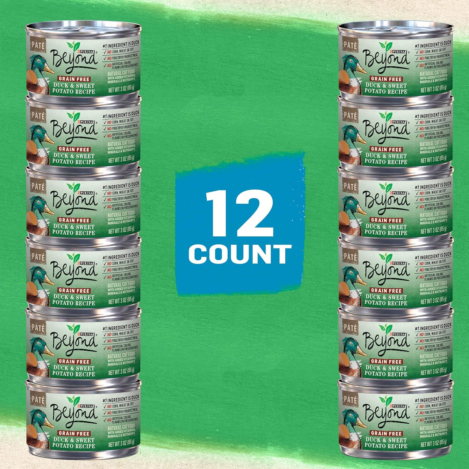 Purina Beyond Grain Free, Natural Pate Wet Cat Food, Grain Free Duck & Sweet Potato Recipe - (12) 3 oz. Cans : Everything Else