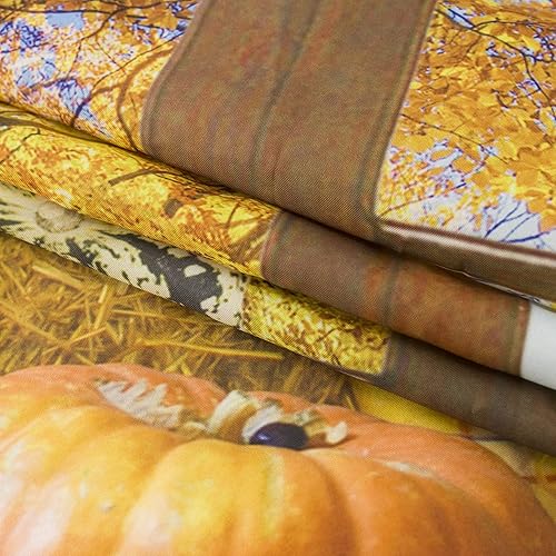 Miniatura 5 de MEUNEAR Tapiz de bosque otoñal, calabaza, girasol, hojas de arce, tapiz de otoño para colgar en la pared para dormitorio, árbol de otoño, paisajes