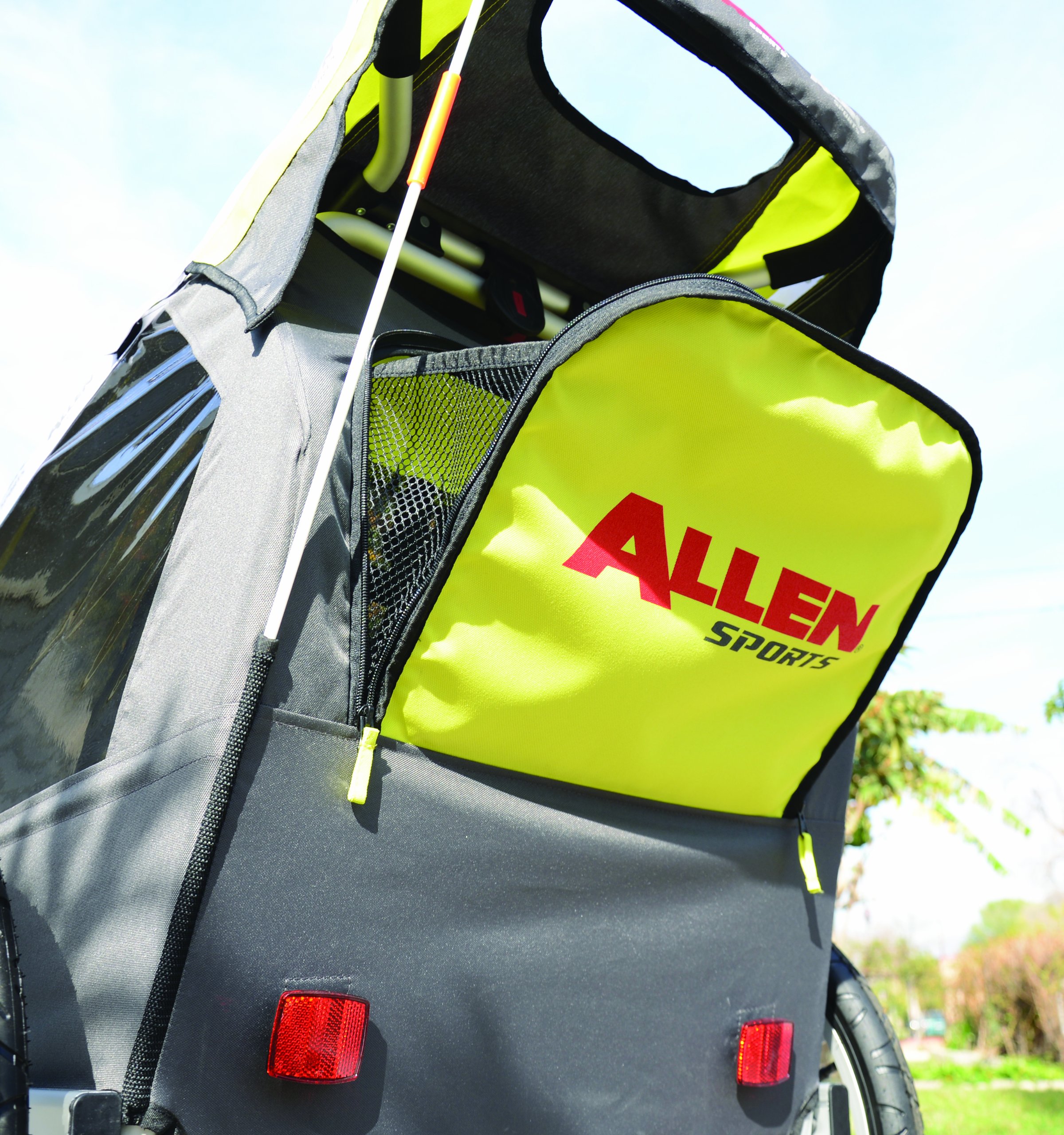 allen sports premium aluminum 2 child bicycle trailer and stroller