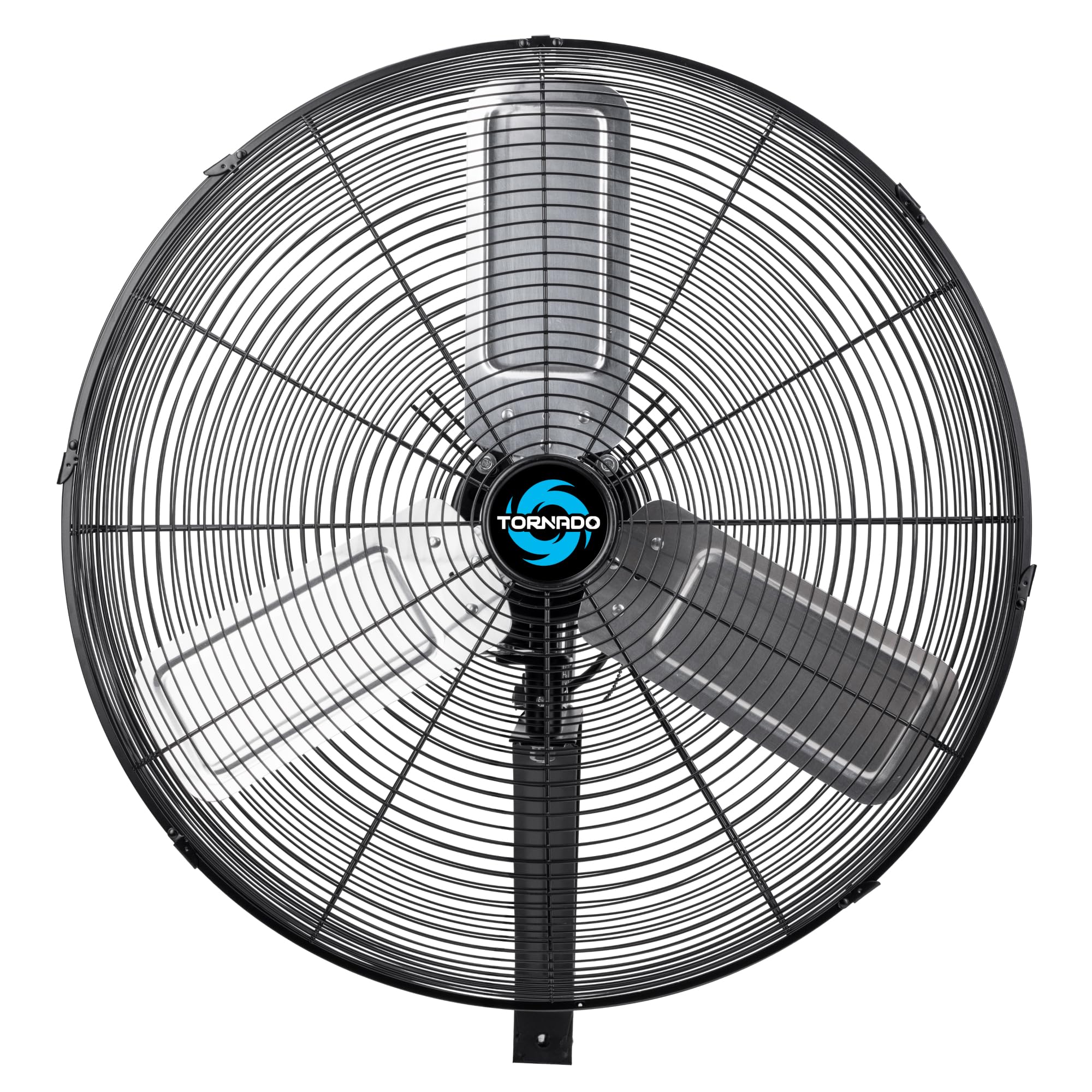 Photo 1 of Tornado 24 Inch High Velocity Oscillating Wall Mount Fan, 7200 CFM 3-Speed Heavy-Duty Metal Industrial Fan, 1/4 HP Motor, 75° Oscillation, 6.6 FT Cord, UL Safety Certified