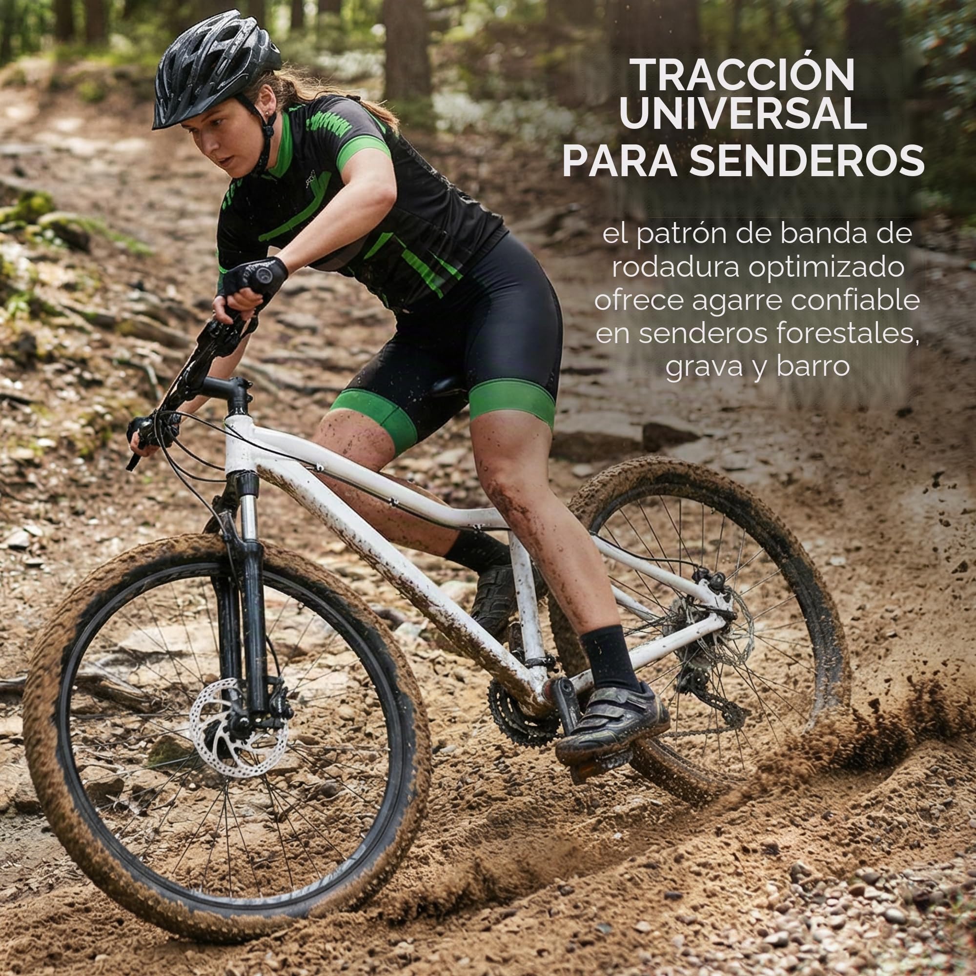 Fincci Cubiertas MTB 27.5 - Pair Plegable Neumáticos 27 5 x 2.10 Pulgadas 60 TPI - Nero Montaña Gomas 54-584 per Uomo & Donna, Mountain Bike, Bici Corsa, Elettrica Bicicletta, Set de 2X Accessori