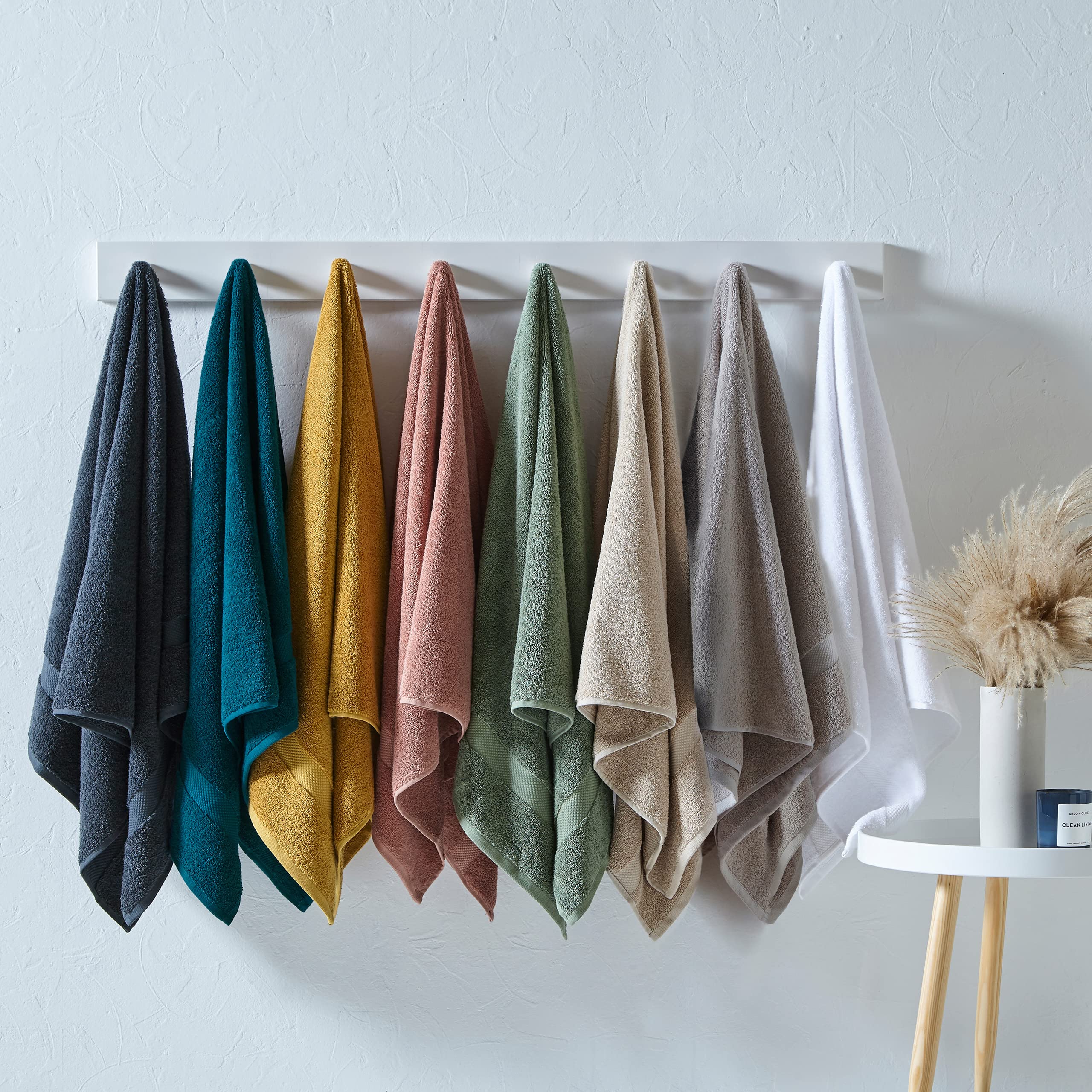 The Linen Yard Loft Lot De 6 Serviettes De Toilette En Coton Blanc - Ultra Douces Et Absorbantes
