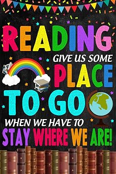 Jinniee Reading Posters For Classroom Library Decorations, Reading Corner Decor For Classroom