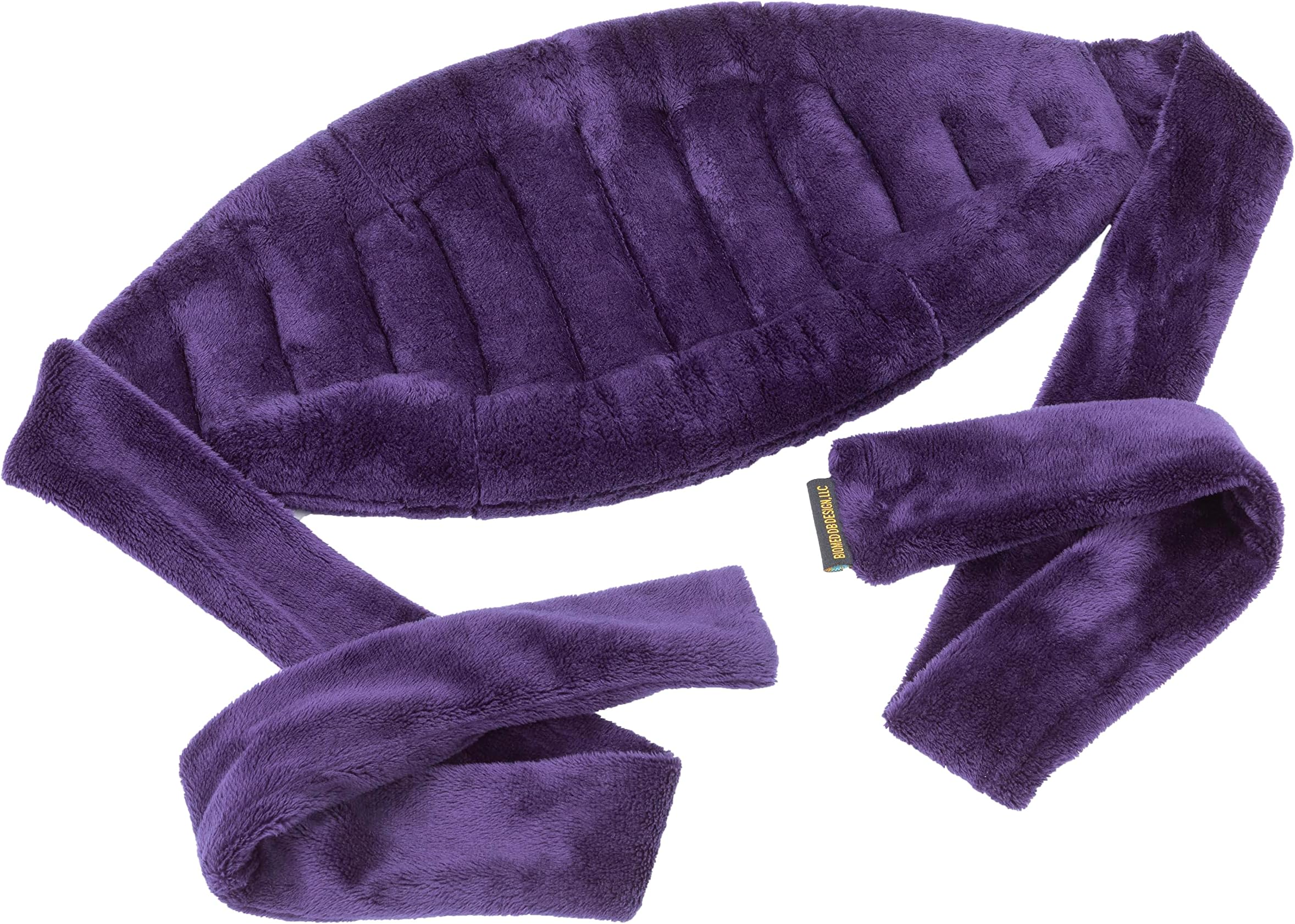 SunnyBay Microwave Heating Pad, Microwavable Moist Hot or Cool Bean Bag Wrap for Neck, Shoulder, Knee, or Back Pain with Fastening Straps, 8x14 Inch Heating Area, 1.5 Lbs, 64 Inches, Purple