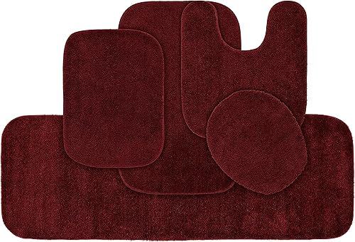 Miniatura 68 de Garland Rug 2 alfombras de baño tradicionales de nailon lavables de espuma marina (17 x 24 pulgadas, 21 x 34 pulgadas), suaves, absorbentes y Espuma