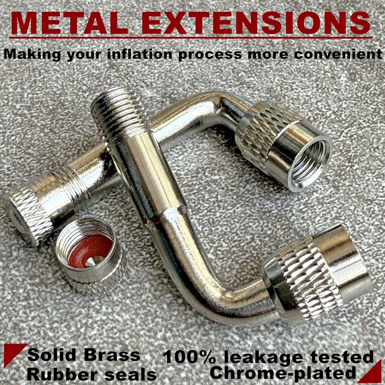6Pcs Valve Stem Extendes, 45 Degree 90 Degree 135 Degree Schrader Tire Valve Extensions Compatible for Dual Wheels Passenger Cars, RV, Stroller, Bicycles,Most Cars Truck Fit